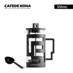 CAFEDE KONAPrensa Francesa para Café e Chá, Cafeteira com Bule de Vidro, Malha de Alta Densidade, Aço Inoxidável, Resistente ao Calor, Cafede Kona