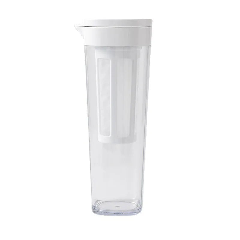 Máquina de infusão fria, Chaleira, Jarro de água, Fazendo café gelado, Chá de frutas de limonada para geladeira, 1.1L, Verão