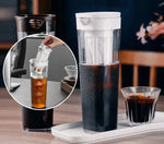 Máquina de infusão fria, Chaleira, Jarro de água, Fazendo café gelado, Chá de frutas de limonada para geladeira, 1.1L, Verão