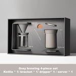 Kit de fabricação minimalista de alta qualidade, cafeteira para viagem ao ar livre, conjunto para café, chaleira, gotejador, copo