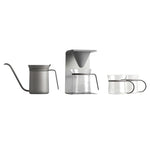 Kit de fabricação minimalista de alta qualidade, cafeteira para viagem ao ar livre, conjunto para café, chaleira, gotejador, copo