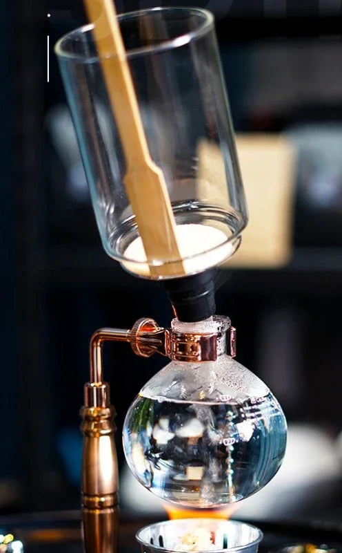 Cafeteira De Sifão De Vidro Conjunto De Pote De Compartilhamento, Home Cafe Brewing Potes