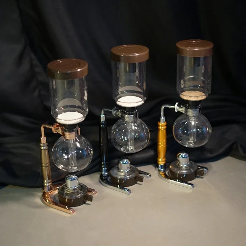 Cafeteira De Sifão De Vidro Conjunto De Pote De Compartilhamento, Home Cafe Brewing Potes