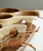 Caneca de Madeira Nórdica com Alça e Corda Suspensa - Casa Terroir