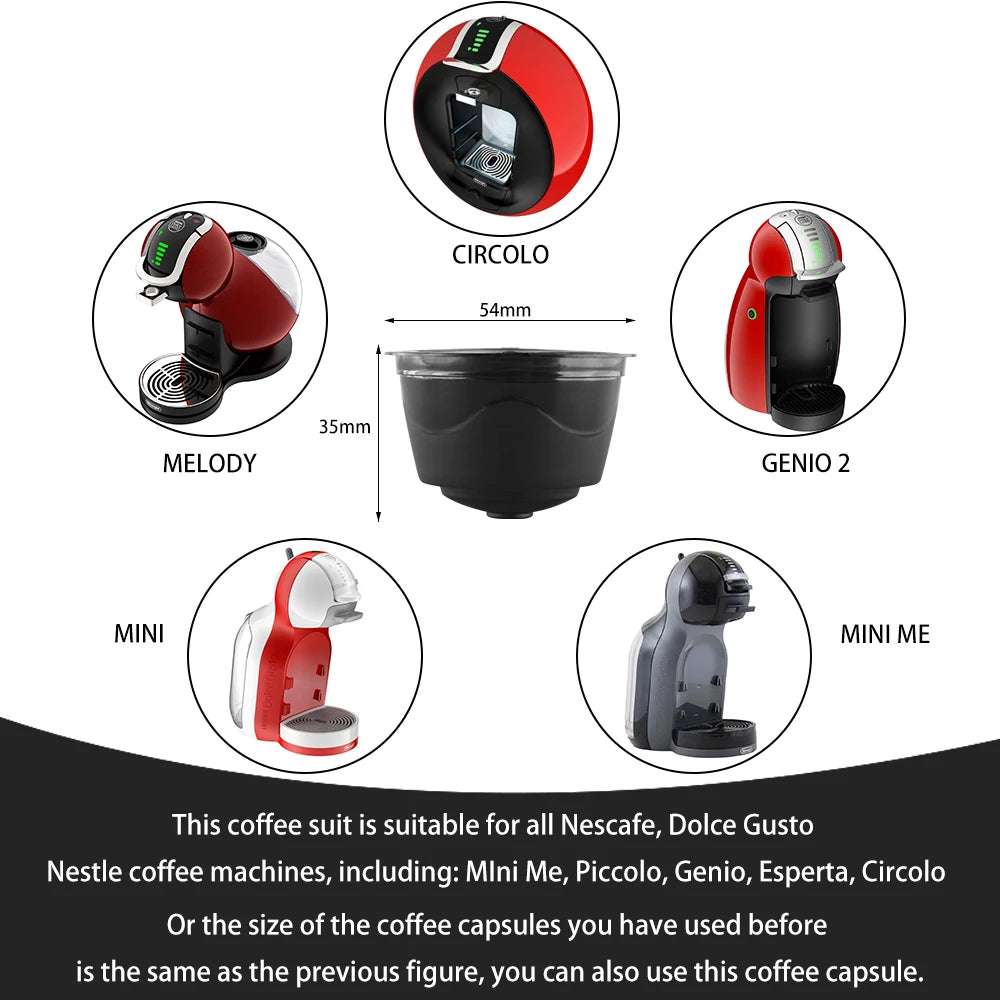 Cápsula Recarregável Compatível com Dolce Gusto