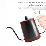Chaleira Gooseneck em aço inoxidável, Pour Drip Pot, Bico Longo Estreito, Gotejador de Água, Chá e Café, 350 ml, 600ml