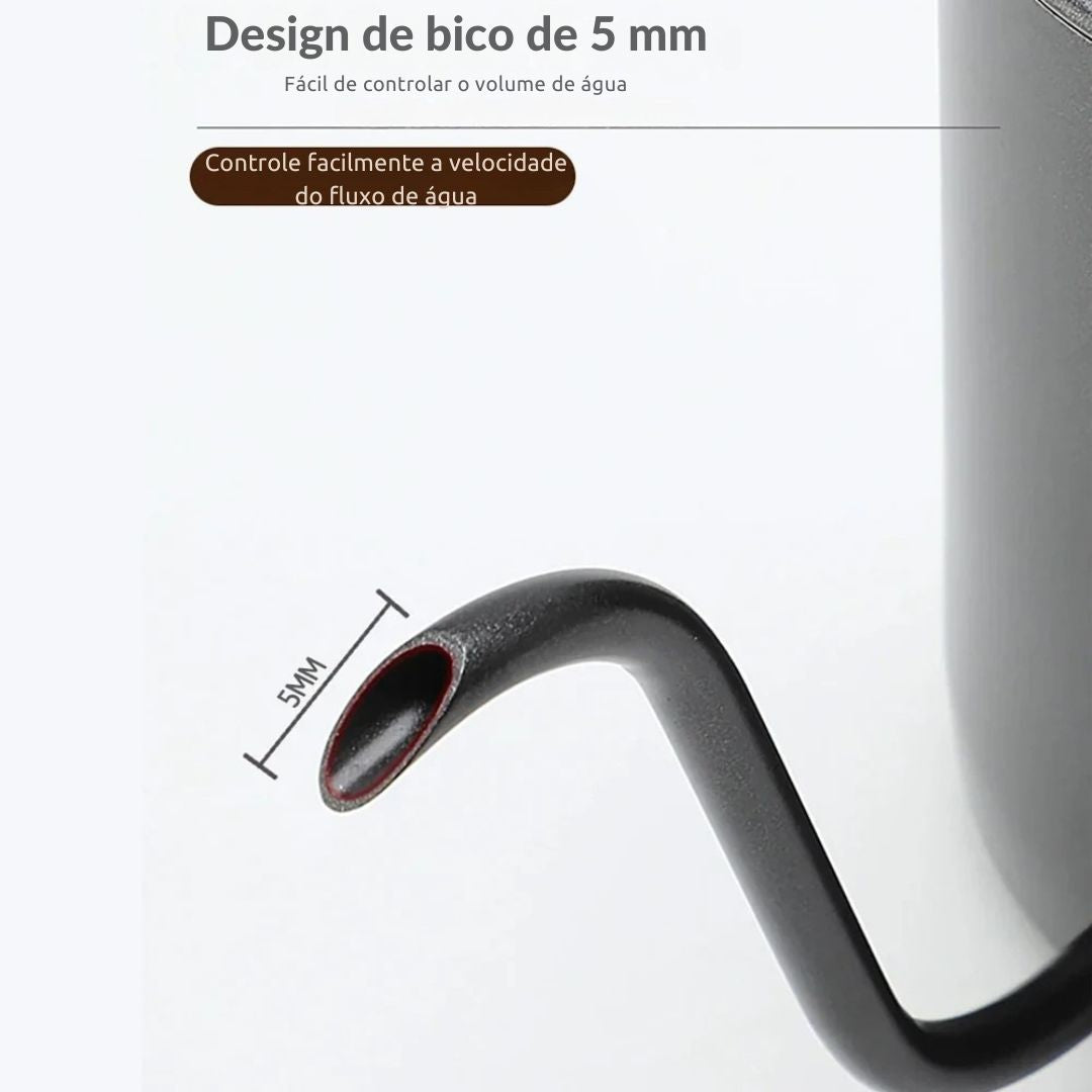 Chaleira Gooseneck em aço inoxidável, Pour Drip Pot, Bico Longo Estreito, Gotejador de Água, Chá e Café, 350 ml, 600ml