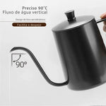 Chaleira Gooseneck em aço inoxidável, Pour Drip Pot, Bico Longo Estreito, Gotejador de Água, Chá e Café, 350 ml, 600ml