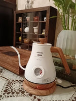 Chaleira elétrica Gooseneck, Controle de temperatura, Cortar, Habitação de proteção seca, Chá, Café, Termômetro de água, Longo Despejo