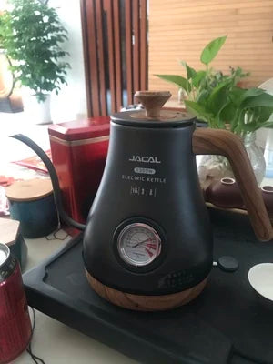 Chaleira elétrica Gooseneck, Controle de temperatura, Cortar, Habitação de proteção seca, Chá, Café, Termômetro de água, Longo Despejo