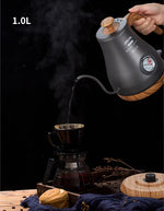 Chaleira elétrica Gooseneck, Controle de temperatura, Cortar, Habitação de proteção seca, Chá, Café, Termômetro de água, Longo Despejo