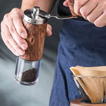 Pour Over Coffee Pot Set com caixa de presente, moedor de feijão, chaleira gotejamento de água quente, viagens ao ar livre, Wilderness Kit, 4-10Pcs