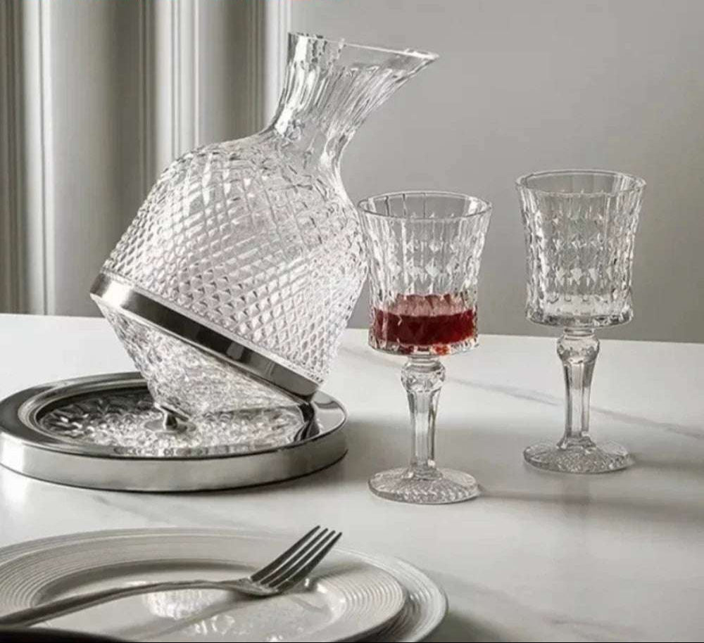 Chumbo livre cristal champanhe vidro, Copo de coquetel, vinho cálice para festa, bar, decorações de luxo, Decanter Set, 2pcs, 4pcs, 6pcs