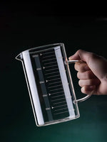 Copo de medição de vidro resistente ao calor com alça, Copo de laboratório, Caneca de medição de leite e café, 250 ml, 350 ml, 500 ml, 1000ml, 1 Pc, 2Pcs