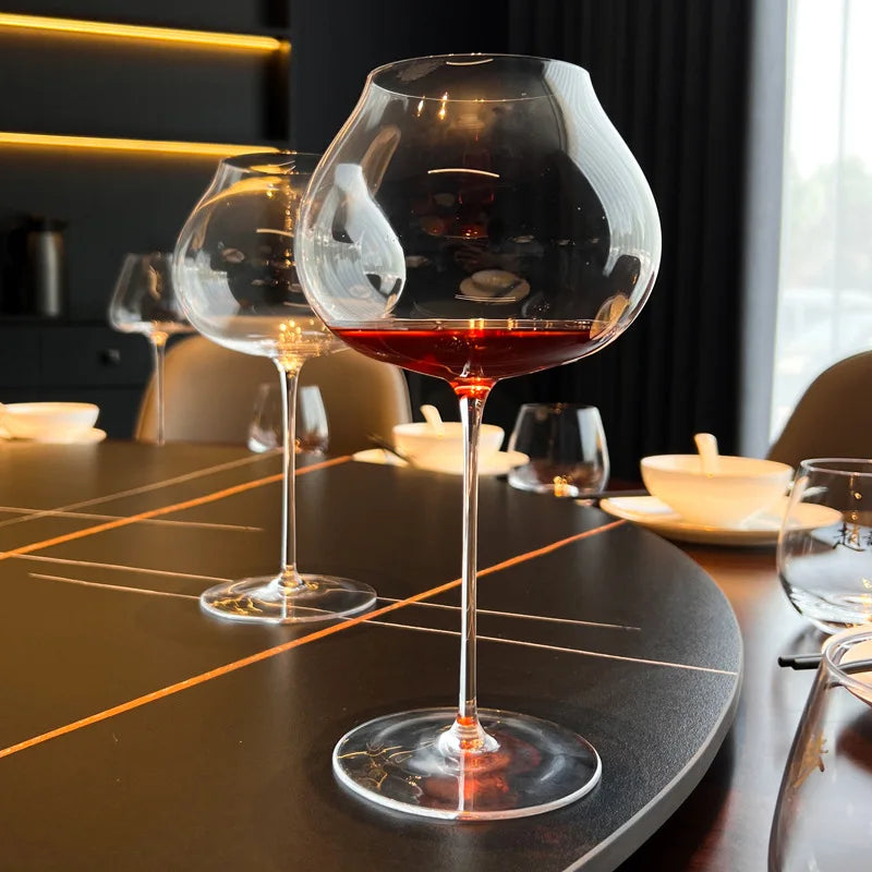 Copo de vinho Borgonha, cálice Borgonha, estilo RONA, cristal super fino, branco escuro, adequado para degustação exclusiva de sommeliers, 1 a 6 peças