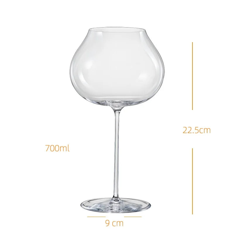 Copo de vinho Borgonha, cálice Borgonha, estilo RONA, cristal super fino, branco escuro, adequado para degustação exclusiva de sommeliers, 1 a 6 peças
