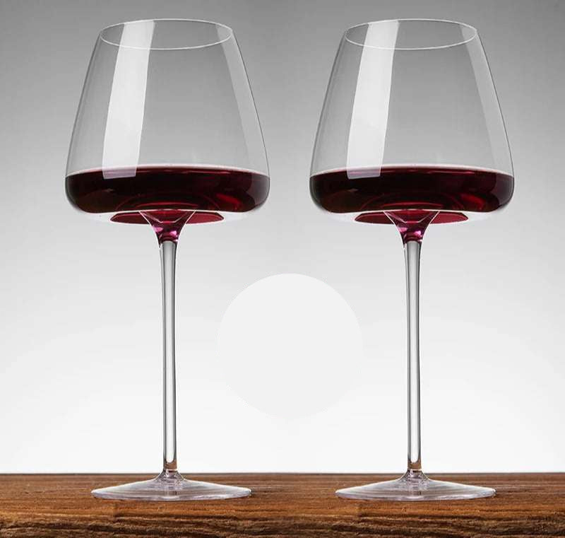 Vidro artesanal de vinho tinto, cristal ultrafino, cálice de Borgonha Bordeaux, arte da barriga grande, copo de degustação, champanhe, original