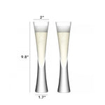 Copos de champanhe sem alças, copos transparentes com glitter, bolha de vinho, tulipa, coquetel para bar, festa, presente, casamento, copos de vinho espumantes