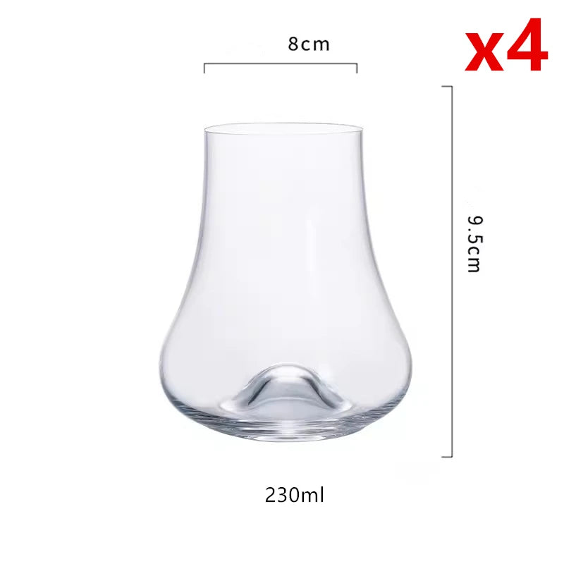 Côncavo fundo Copita nariz vidro, uísque, snifer, cheiro degustação copo, reunir aroma, brandy, licor copos de vinho, design famoso