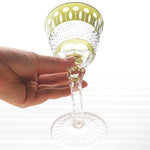 Estilo checo mão corte de vidro colorido barware hock copos de vinho esculpir lótus champanhe vidro highball copo cocktail suco de uísque