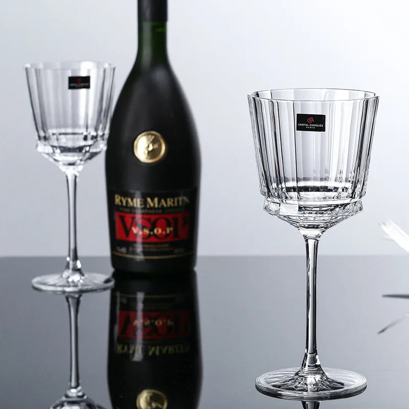 Cristal De Ondulação Transparente, Óculos De Champanhe Nórdicos, Cálice Doméstico, Copo De Vinho Tinto, Copo De Casamento, Presentes De Natal