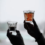 Barista latte copos 90ml-200ml caneca de café ou chá canecas de vidro plana branca xícara de café expresso traz elegância clássica para mesa