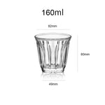 Barista latte copos 90ml-200ml caneca de café ou chá canecas de vidro plana branca xícara de café expresso traz elegância clássica para mesa