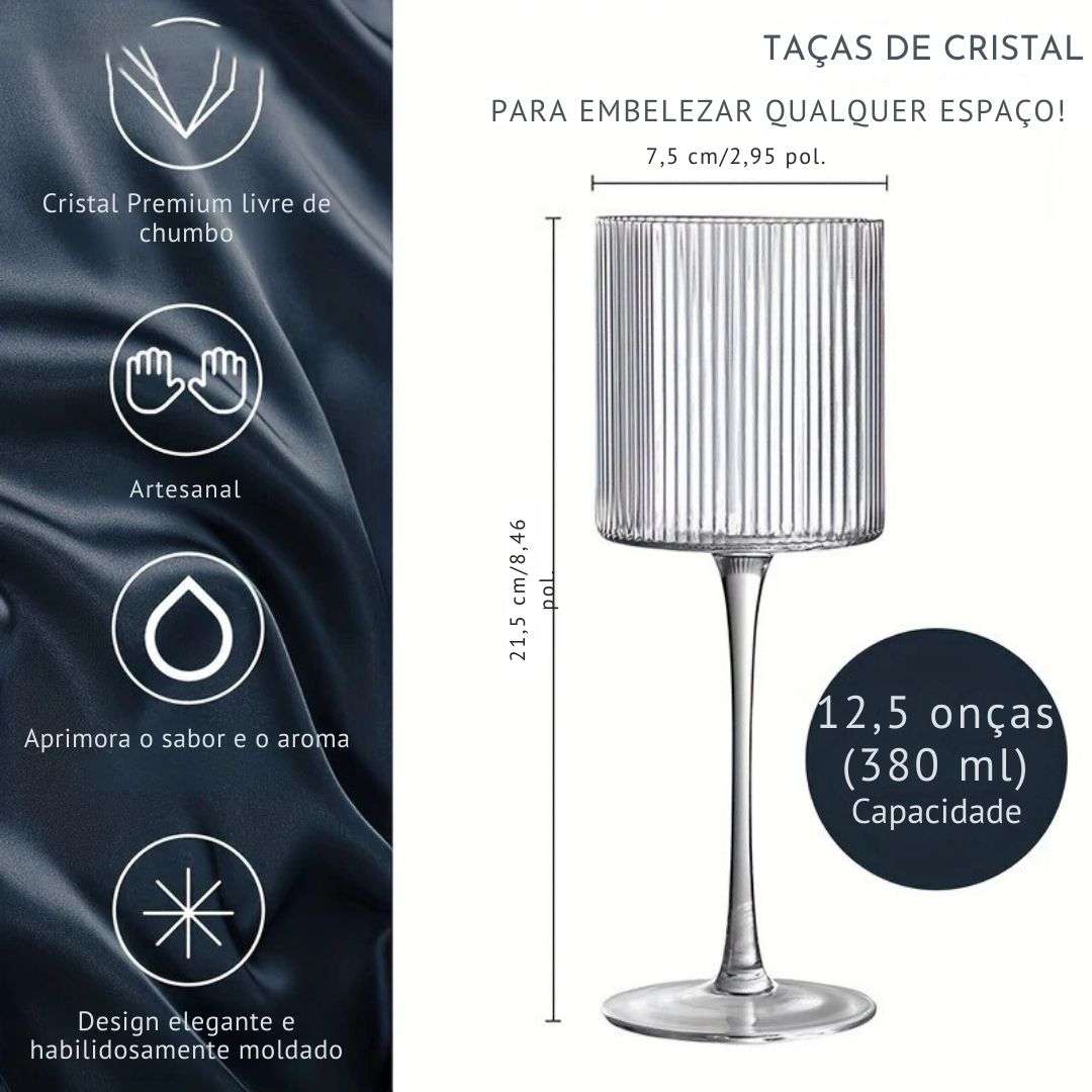 Elegante com nervuras copos de vinho tinto, tronco longo, forma única e moderna-mão soprado, vidro Premium para vinho tinto e branco, casa e bar parte