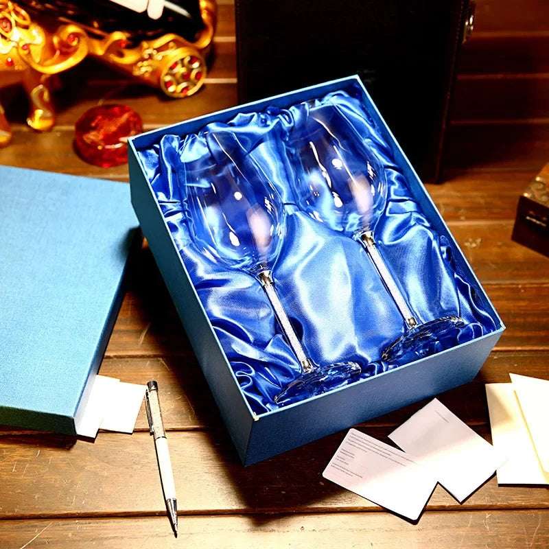 Vidro De Vinho De Casamento Criativo, Copo Único, Flautas De Champanhe, Presente De Festa Cristalina, Vidro De Brinde, Cálice De Cristal Aniversário