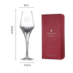 Luxo Retro Vinho Tinto Copos, Cristal, Copo De Champanhe De Uísque, Cálice Transparente, Festa De Casamento, Conjunto De Caixa De Presente, 100ml
