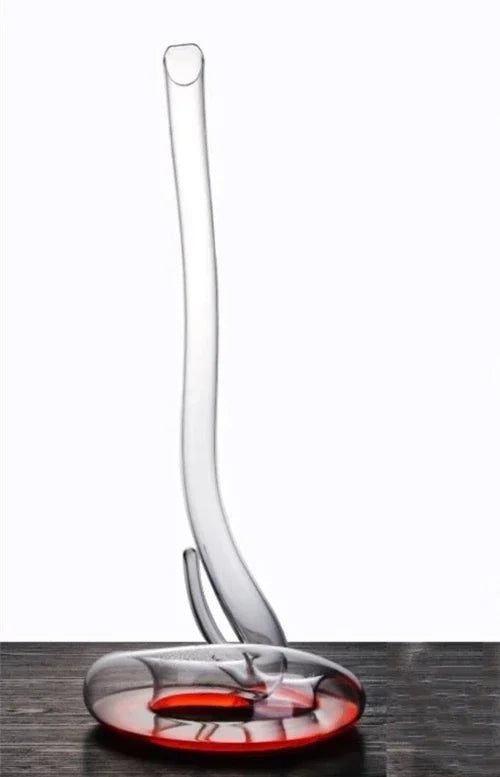 Decantador de vidro transparente em forma de cobra, pote de vinho criativo, flagon, hotel, bar, casa, cozinha, suprimentos de decoração, 1,1 L, 2L