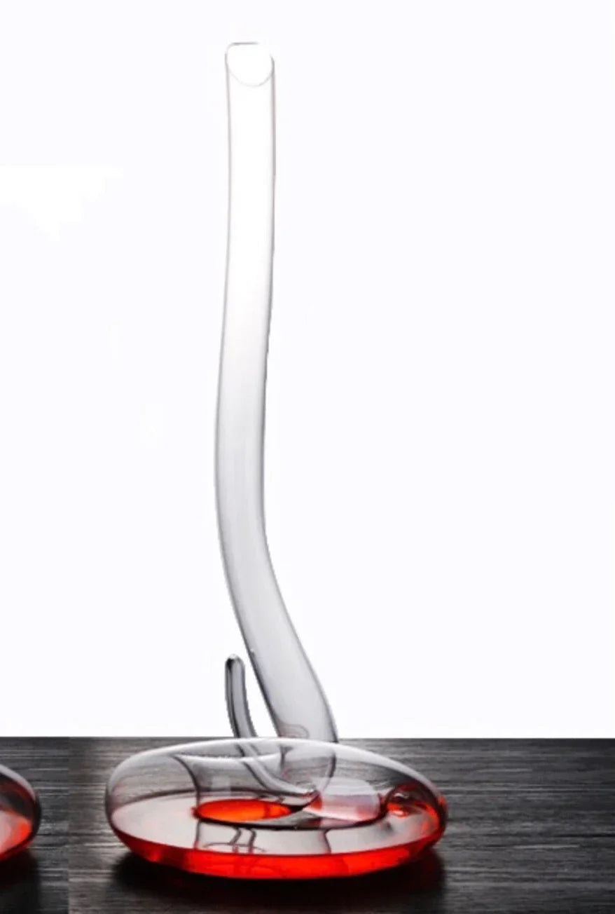 Decantador de vidro transparente em forma de cobra, pote de vinho criativo, flagon, hotel, bar, casa, cozinha, suprimentos de decoração, 1,1 L, 2L