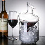 Conjunto De Garrafa De Vinho De Vidro De Cristal, Alto Grau, Balde De Gelo Decanter, Separador De Vinho, Champanhe, Uísque, Família, Bar, 1000ml