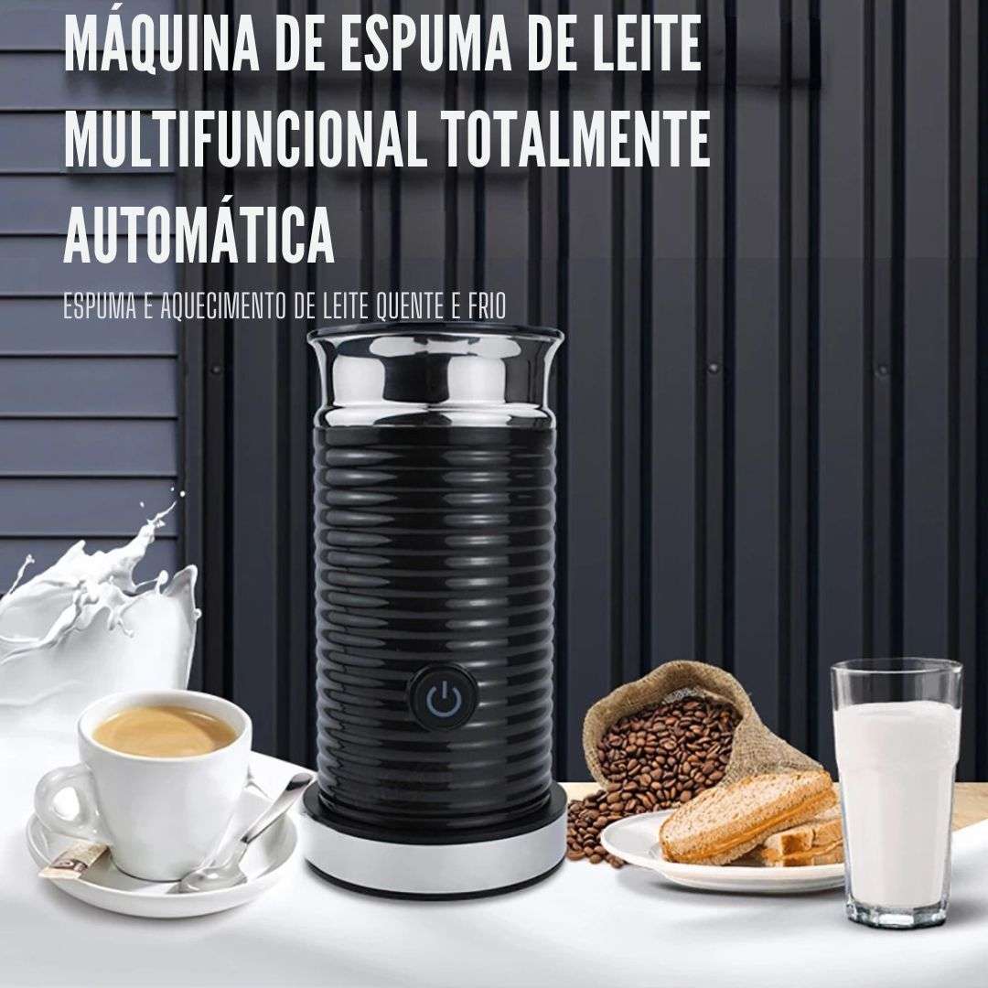 Espumador elétrico automático de leite, frio e quente, efeito duplo, máquina de espuma multifunções, cappuccino e chocolate, 220V, 500W