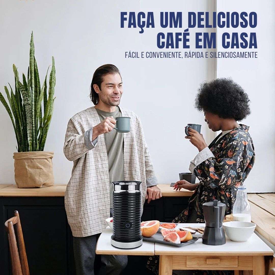 Espumador elétrico automático de leite, frio e quente, efeito duplo, máquina de espuma multifunções, cappuccino e chocolate, 220V, 500W