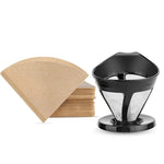ICafilas-Papel filtro de café em forma de V, Cone para gotejador em forma de V, copos Espresso, ferramentas Drip
