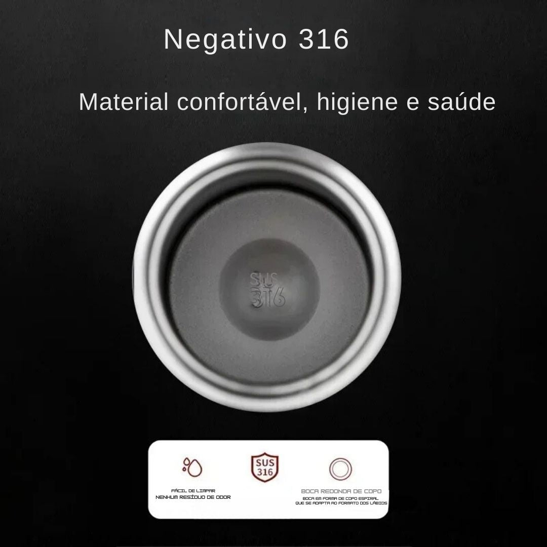 Garrafa de água térmica de aço inoxidável, Mantenha térmica fria e quente para água chá e café, Frascos de vácuo, 1L