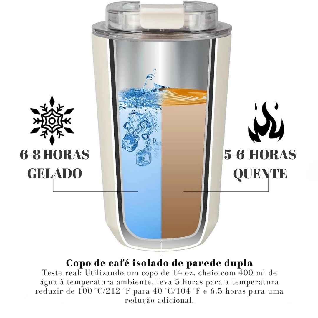 D13 copo garrafa térmica caneca de café branco leitoso garrafa térmica do carro garrafa de água viagem garrafa de vácuo de aço inoxidável beber jarro