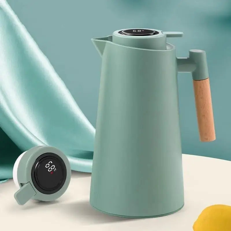 Garrafa Térmica 1L com Sensor de Temperatura Inteligente - Ideal para Bebidas Quentes e Frias