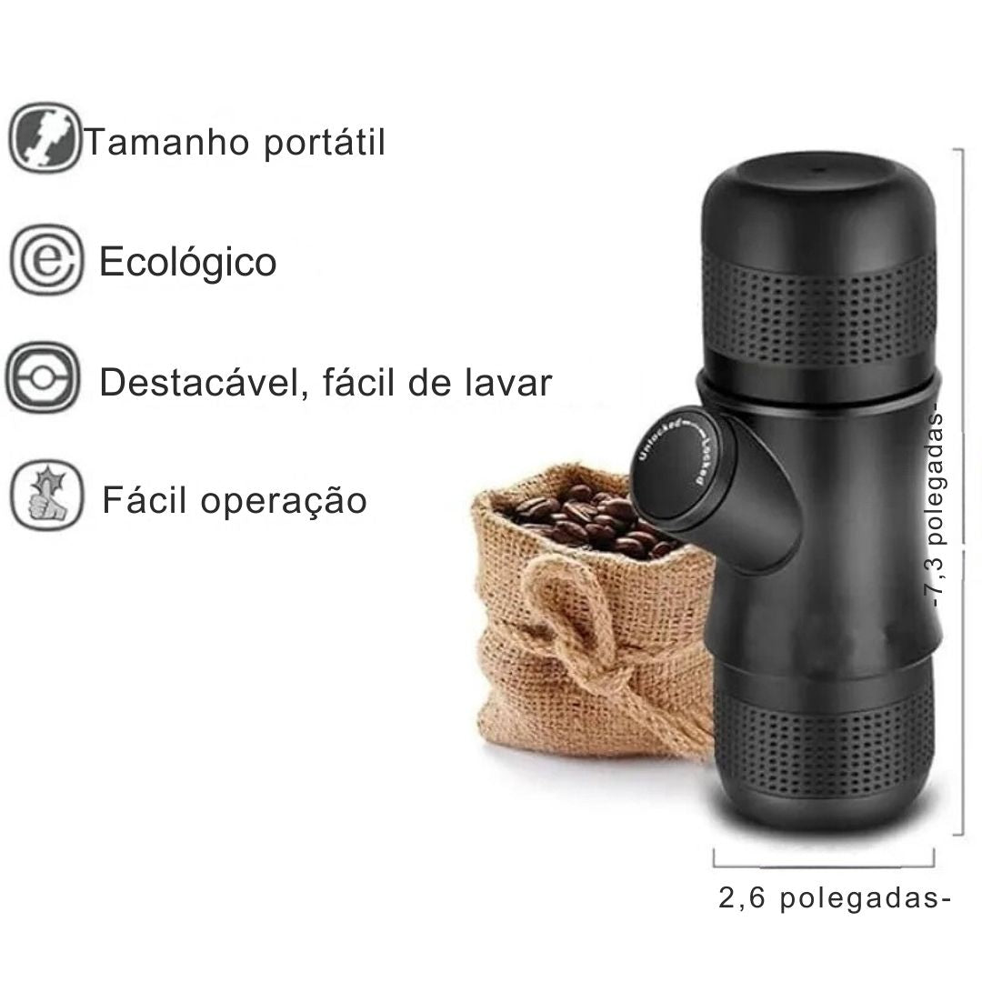 Máquina de café portátil Mini Pressão Mão, Handheld, Espresso, Escritório, Casa, Viagem, Ao ar livre, Viagem