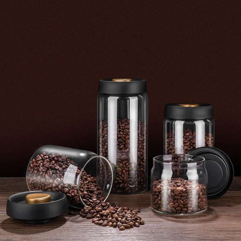 Pote Hermético de Vidro para Café