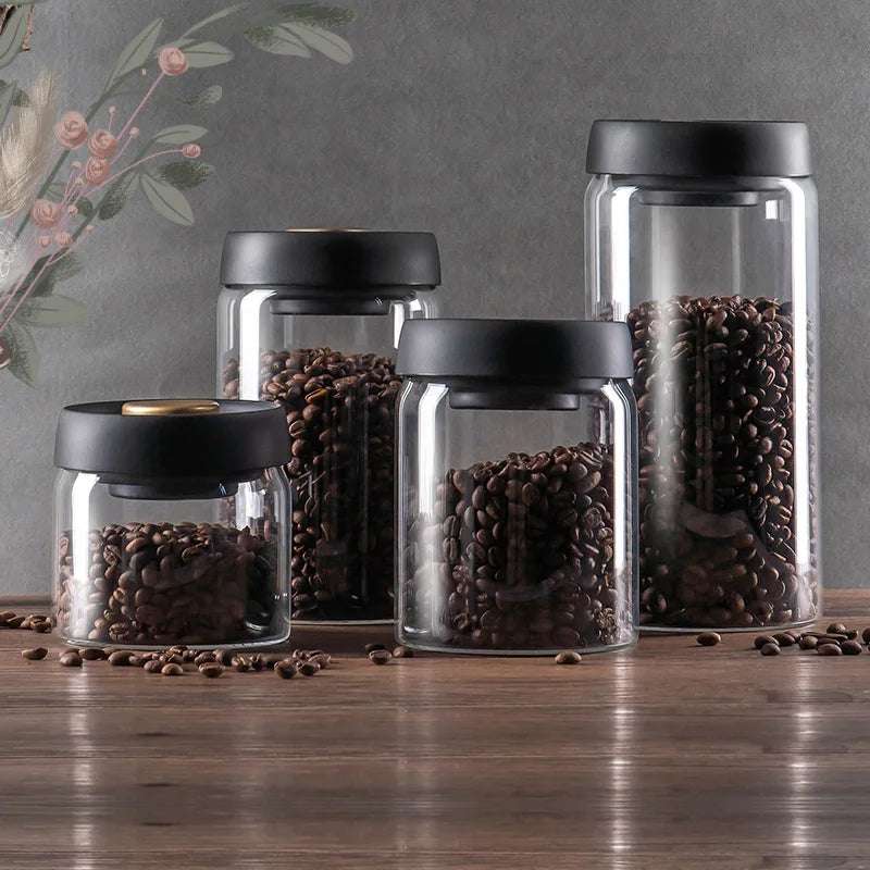 Pote Hermético de Vidro para Café