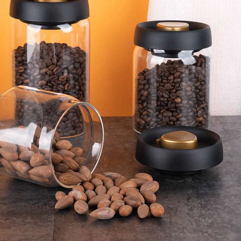 Pote Hermético de Vidro para Café