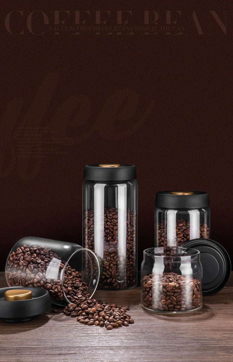 Pote Hermético de Vidro para Café