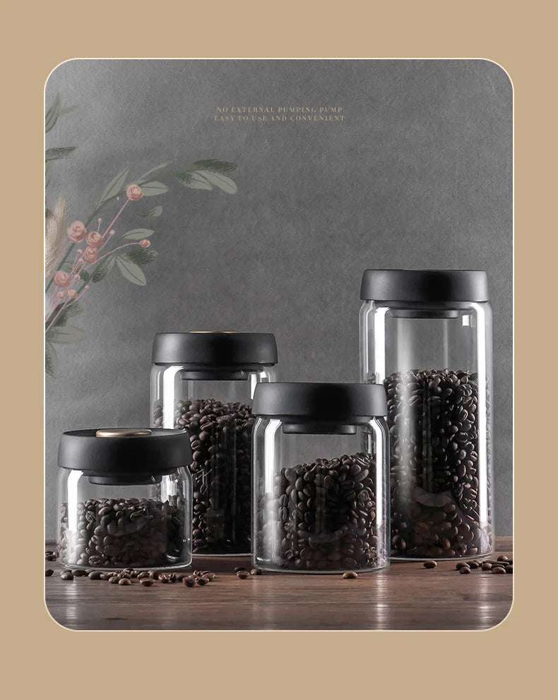Pote Hermético de Vidro para Café