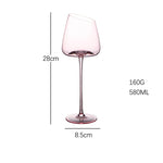 2 peças copo de vinho artesanal vidro de vinho tinto arte grande barriga degustação copo ultra-fino cristal borgonha bordeaux taça copos de vidro