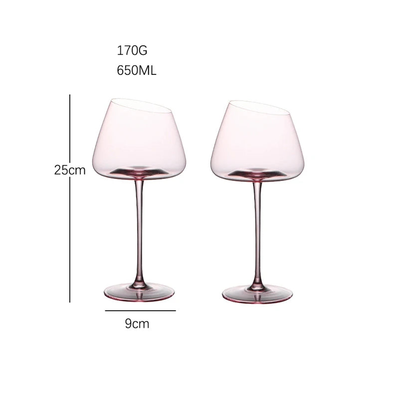 2 peças copo de vinho artesanal vidro de vinho tinto arte grande barriga degustação copo ultra-fino cristal borgonha bordeaux taça copos de vidro