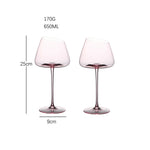 2 peças copo de vinho artesanal vidro de vinho tinto arte grande barriga degustação copo ultra-fino cristal borgonha bordeaux taça copos de vidro