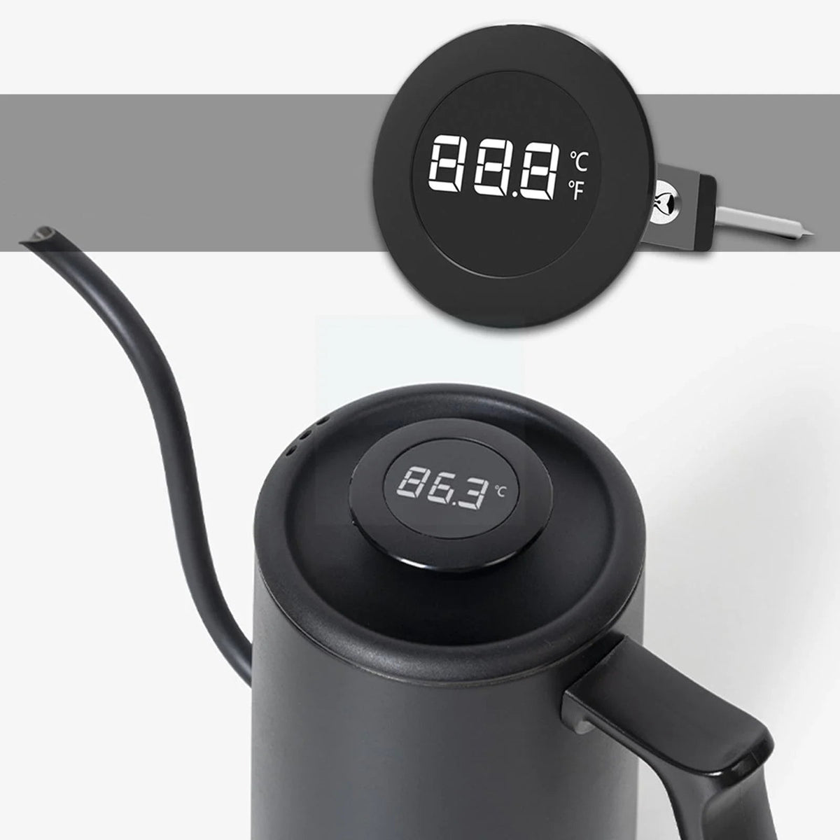 Timemore-Little T Thermo Termômetro Digital, Thermo Detertor, termômetro portátil, ferramentas de café Thermome, Art Maker, café Latte, Q1T3