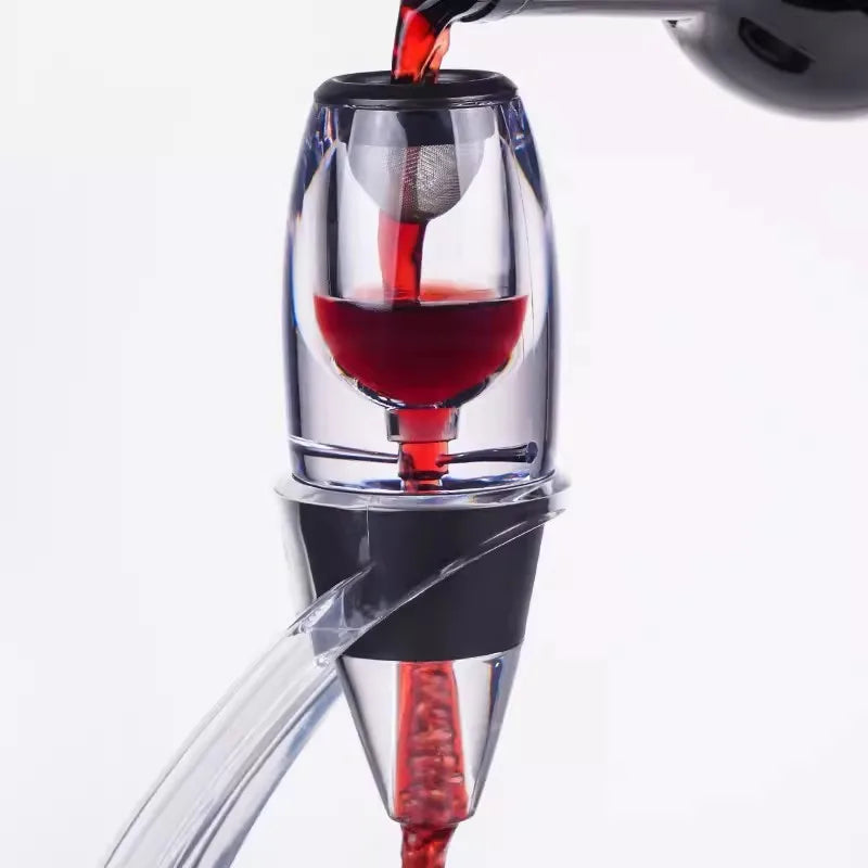 Vinho tinto profissional Decanter Pourer com filtro Stand titular, Vodka Quick Air Aerator, Home Dining Bar Essential Set